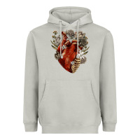 Moon Dust Flower anatomical heart Heavyweight Hoodie - RanaPortraitStore