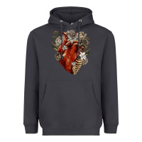 Smoke Flower anatomical heart Heavyweight Hoodie - RanaPortraitStore