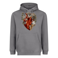 Storm Flower anatomical heart Heavyweight Hoodie - RanaPortraitStore