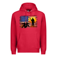 Cardinal american flag soldier sunset Premium Hoodie - JahusDesignShop