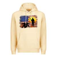 Pina Colada american flag soldier sunset Premium Hoodie - JahusDesignShop