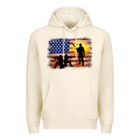 Tofu american flag soldier sunset Premium Hoodie - JahusDesignShop