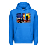 True Royal american flag soldier sunset Premium Hoodie - JahusDesignShop