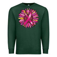 Sports Green breast cancer sunflower Premium Sweatshirt - RanaPortraitStore