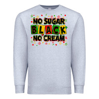 Heather Grey no sugar no cream black Premium Sweatshirt - Zillion Design Studio