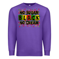 Purple no sugar no cream black Premium Sweatshirt - Zillion Design Studio