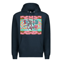 Navy scrub life tumbler Premium Hoodie - BundleAndBundleShop