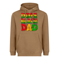 Dope Black Dad With Stars Heavyweight Hoodie | Teevron