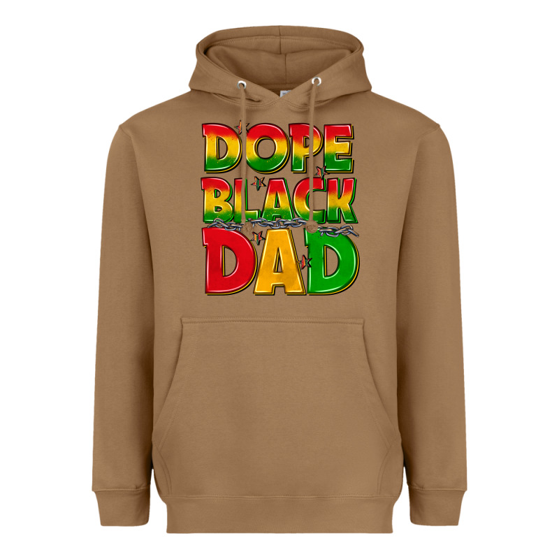 Dope Black Dad With Stars Heavyweight Hoodie by texasbilliewilder | Teevron