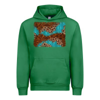 Emerald turquoise glitter leopard background Urban Hoodie - AdoDesignShop