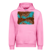 Fuchsia Pink turquoise glitter leopard background Urban Hoodie - AdoDesignShop
