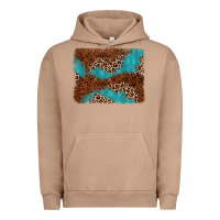 Pigment Burro turquoise glitter leopard background Urban Hoodie - AdoDesignShop