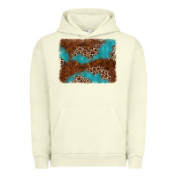 Pigment Pistachio turquoise glitter leopard background Urban Hoodie - AdoDesignShop