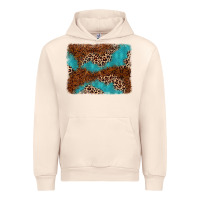 Sandshell turquoise glitter leopard background Urban Hoodie - AdoDesignShop