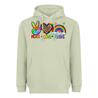 Matcha peace love pride Heavyweight Hoodie - Zillion Design Studio
