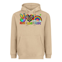 Mushroom peace love pride Heavyweight Hoodie - Zillion Design Studio