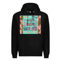 Black wife mom nurse tumbler Premium Hoodie - BundleAndBundleShop