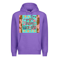 Purple wife mom nurse tumbler Premium Hoodie - BundleAndBundleShop