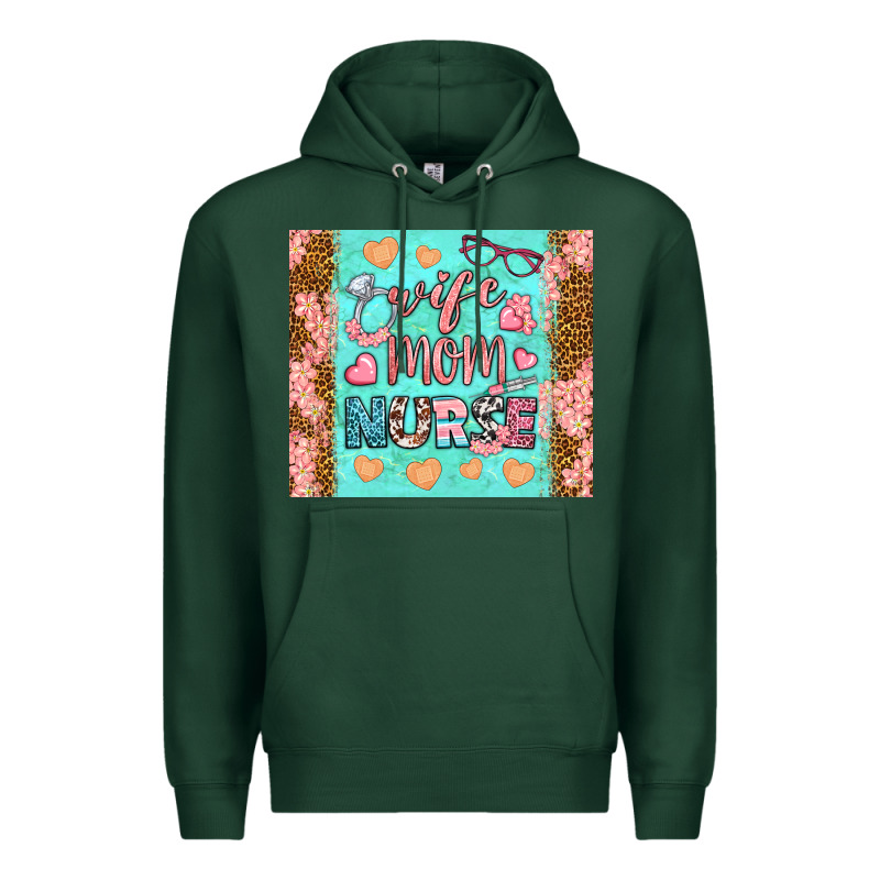 Wife Mom Nurse Tumbler Premium Hoodie by BundleAndBundleShop | Teevron