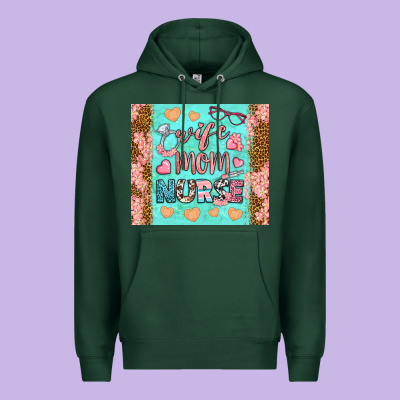 Wife Mom Nurse Tumbler Premium Hoodie Designed By Bundleandbundleshop