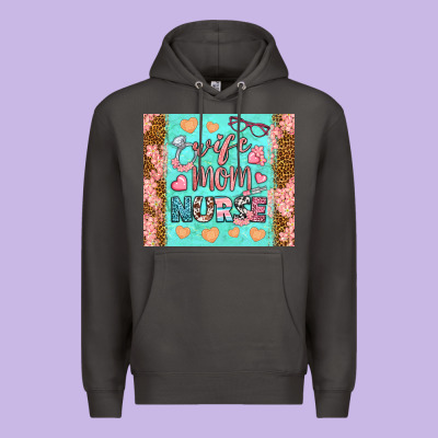 Wife Mom Nurse Tumbler Premium Hoodie Designed By Bundleandbundleshop