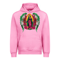 Fuchsia Pink mexican flag wings our lady of guadalupe Urban Hoodie - Artiststas
