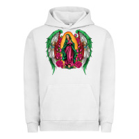 Pigment Lunar Rock mexican flag wings our lady of guadalupe Urban Hoodie - Artiststas