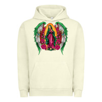 Pigment Pistachio mexican flag wings our lady of guadalupe Urban Hoodie - Artiststas