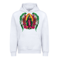 White mexican flag wings our lady of guadalupe Urban Hoodie - Artiststas