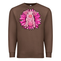 Chestnut pink sunflower pig Premium Sweatshirt - RanaPortraitStore
