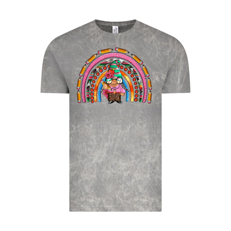 Teacher Gnome Rainbow Vintage Tee by Artiststas | Teevron