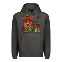 Charcoal Heather merry pawmas christmas yorkie Premium Hoodie - Jasminsmagicworld
