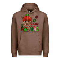Chestnut merry pawmas christmas yorkie Premium Hoodie - Jasminsmagicworld