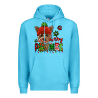 Ocean Blue merry pawmas christmas yorkie Premium Hoodie - Jasminsmagicworld