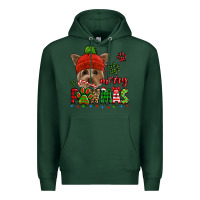 Sports Green merry pawmas christmas yorkie Premium Hoodie - Jasminsmagicworld
