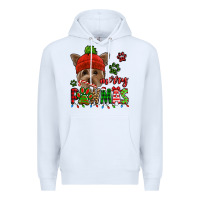 White merry pawmas christmas yorkie Premium Hoodie - Jasminsmagicworld