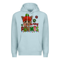 Blue Mist merry pawmas christmas yorkie Premium Hoodie - Jasminsmagicworld