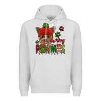Dove Grey merry pawmas christmas yorkie Premium Hoodie - Jasminsmagicworld