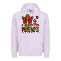 Lilac merry pawmas christmas yorkie Premium Hoodie - Jasminsmagicworld