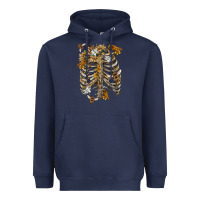 Flower Rib Cage Bees Heavyweight Hoodie | Teevron