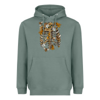 Sage Flower rib cage bees Heavyweight Hoodie - RanaPortraitStore