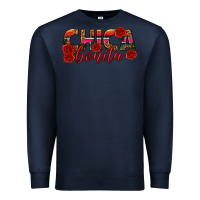 Navy Chica Bonita Premium Sweatshirt - texasbilliewilder