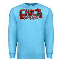 Ocean Blue Chica Bonita Premium Sweatshirt - texasbilliewilder