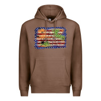 Chestnut American flag halloween background Premium Hoodie - JahusDesignShop
