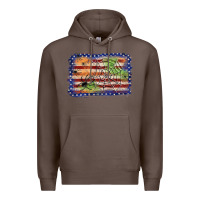 Coffee American flag halloween background Premium Hoodie - JahusDesignShop