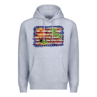 Heather Grey American flag halloween background Premium Hoodie - JahusDesignShop