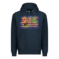 Navy American flag halloween background Premium Hoodie - JahusDesignShop