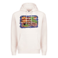 Pale Pink American flag halloween background Premium Hoodie - JahusDesignShop