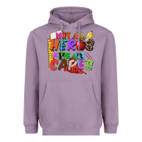 Lavender not all heros wear capes Heavyweight Hoodie - Zillion Design Studio