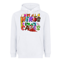 White not all heros wear capes Heavyweight Hoodie - Zillion Design Studio